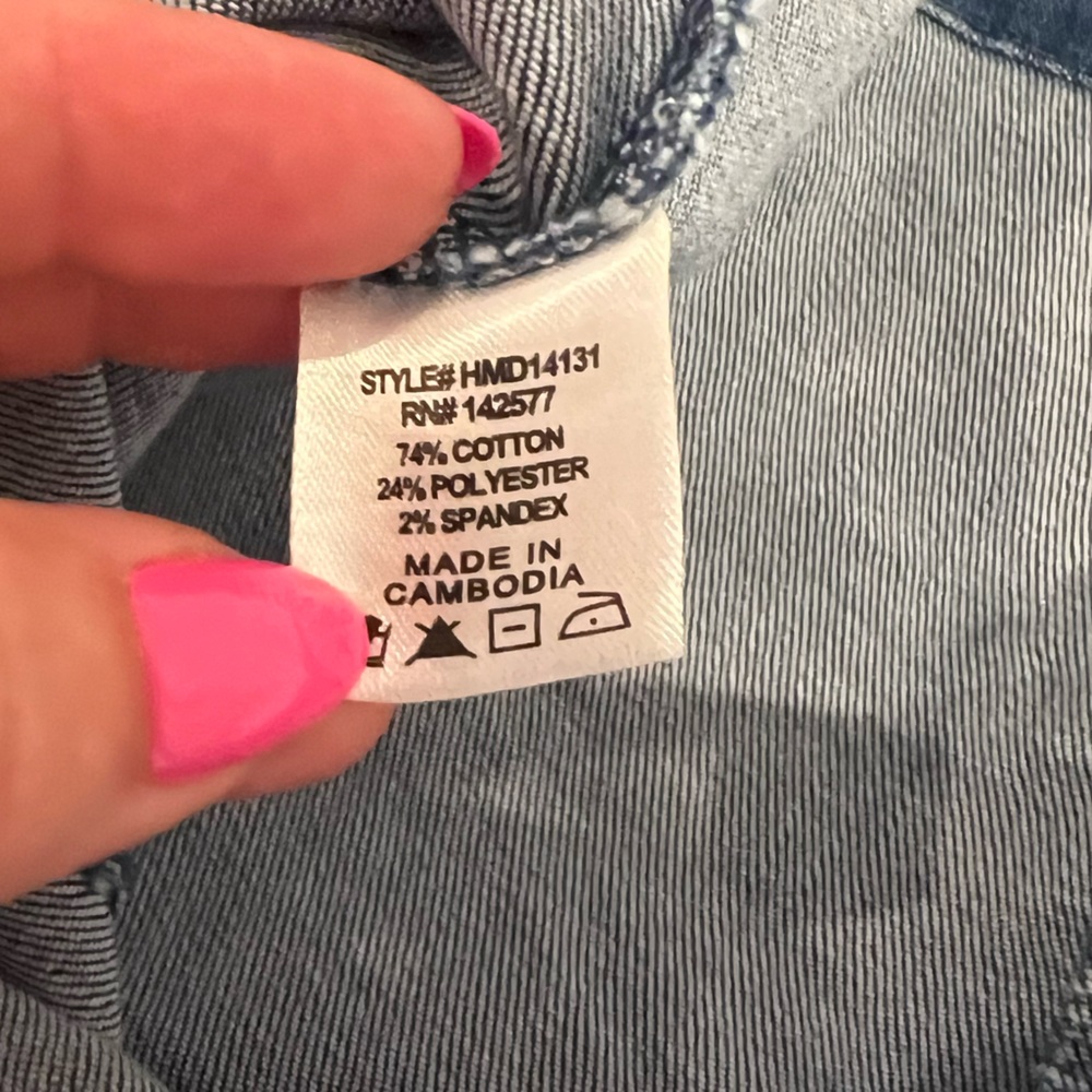 Haute Monde Denim bodycon mini dress - Picture 9 of 11